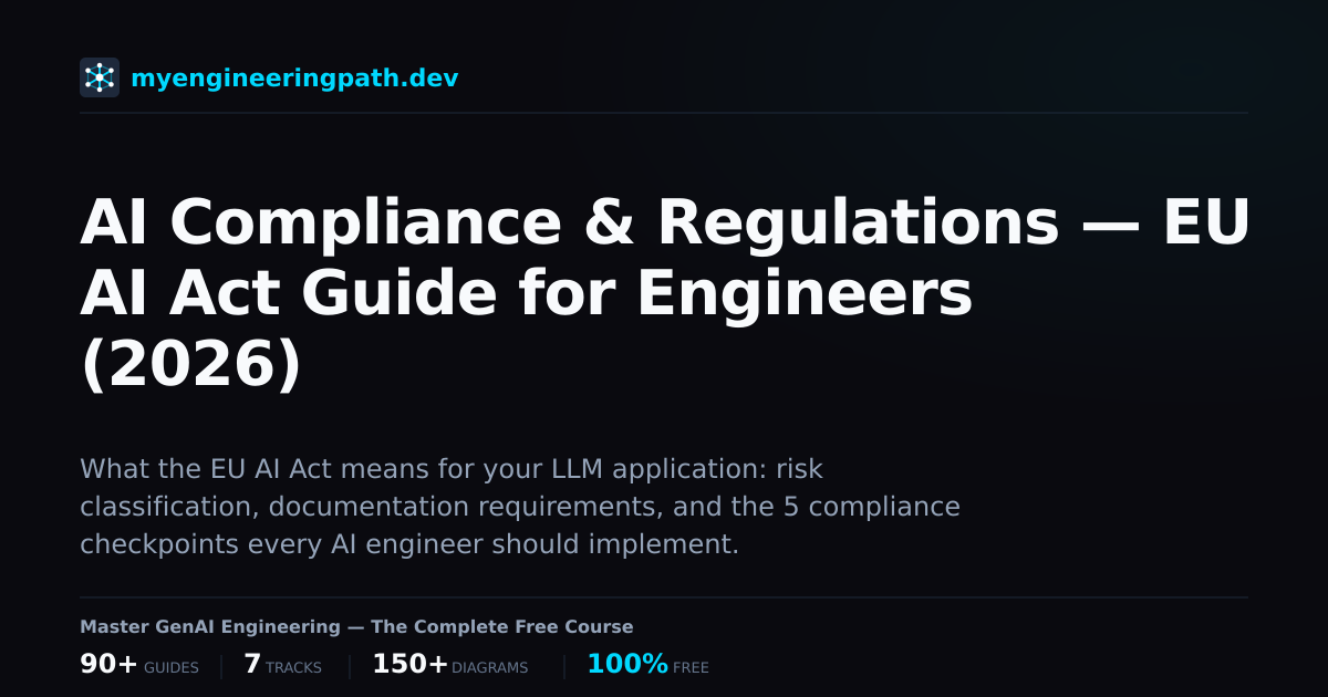 AI Compliance & Regulations — EU AI Act Guide for Engineers (2026 ...