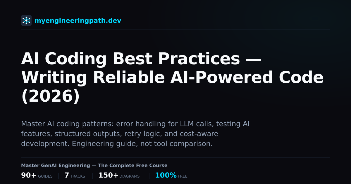 AI Coding Best Practices — Writing Reliable AI-Powered Code (2026 ...