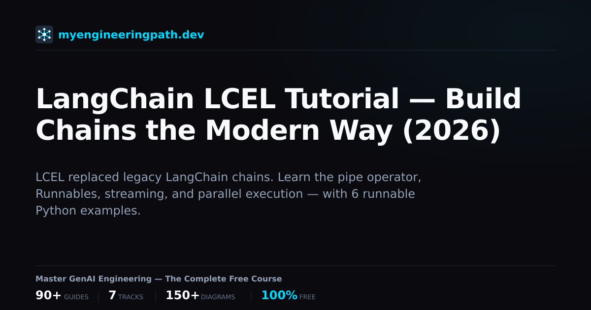 LangChain LCEL Tutorial — Build Chains the Modern Way (2026 ...