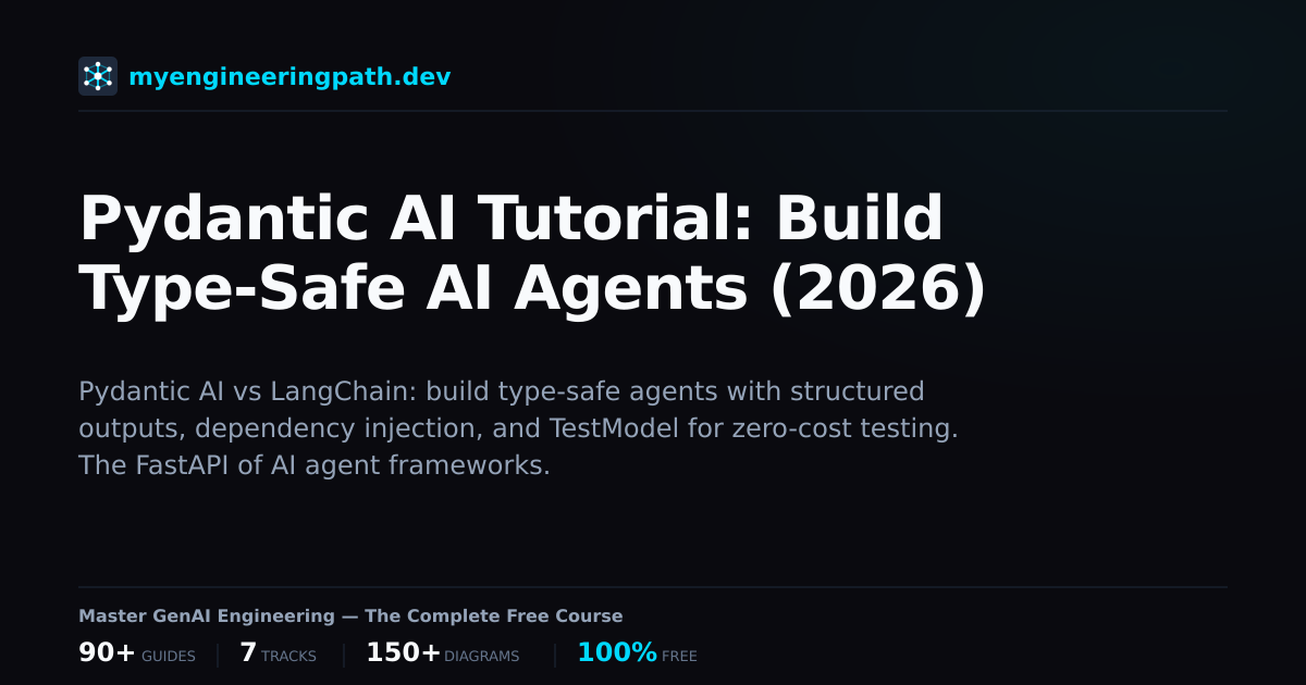 Pydantic AI Tutorial: Build Type-Safe AI Agents (2026) | MyEngineeringPath